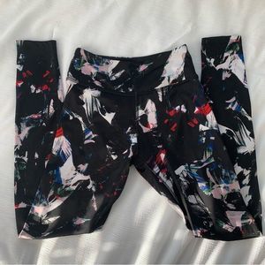Beyond Yoga Legging Brushstroke Paint Print XS